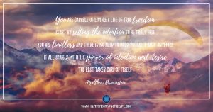 Hypnotherapy tip of the day - the power of intention